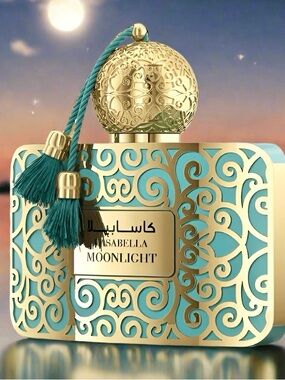 Casabella Moonlight Perfume Bottle - Teal & Gold
